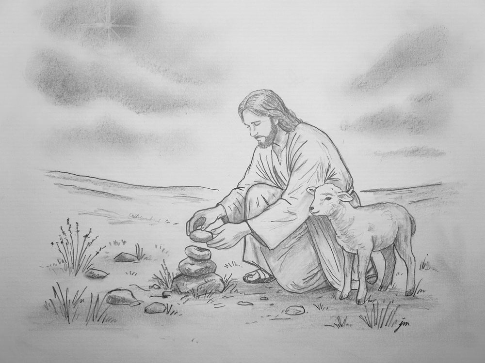 This Is Where I Was Found — Shepherd at a stack of stones