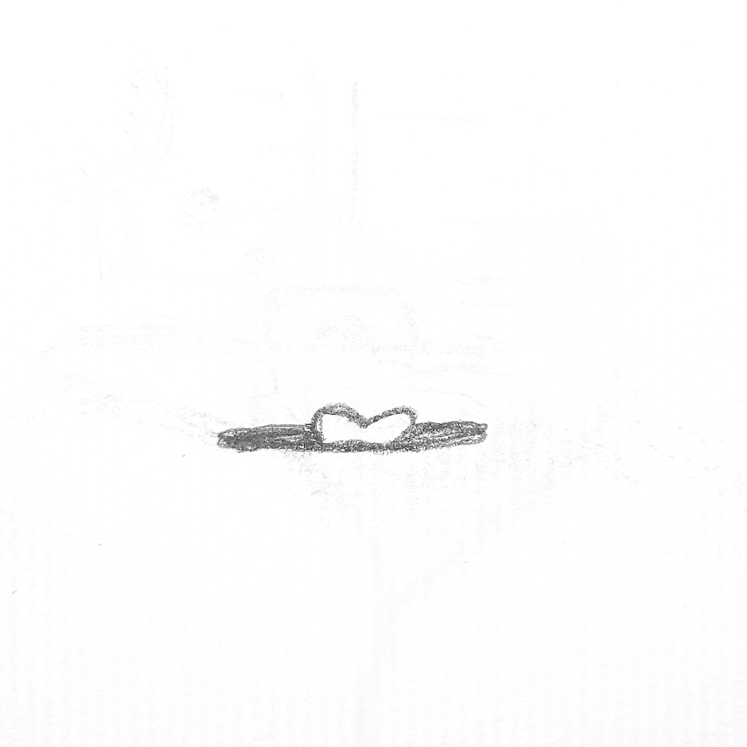 Heart hiding, barely visible